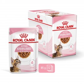 ROYAL CANIN CHAT Kitten Sterilised - 12 sachets en sauce de 85 g