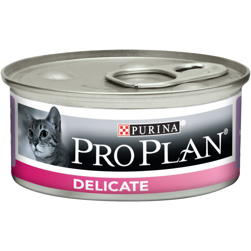 PROPLAN CHAT Boîte Delicate à la Dinde - 24 boites de 85gr