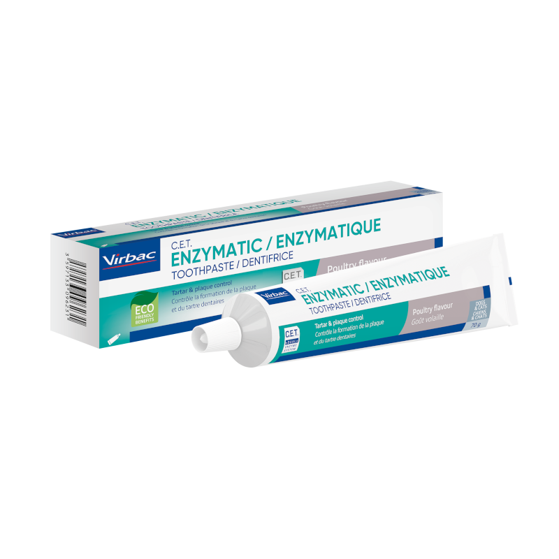VIRBAC Dentifrice enzymatique - Tube 70 ml