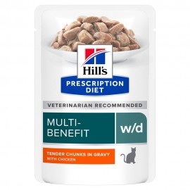 HILL'S PRESCRIPTION DIET CHAT W/D Multi-Benefit -  12 sachets de 85g