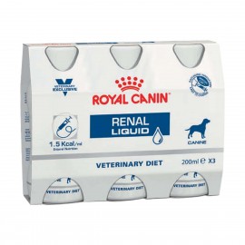 ROYAL CANIN CHIEN Renal Liquid - 3 flacons de 200ml