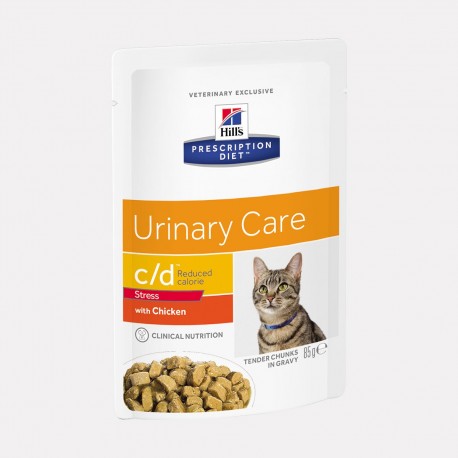 Hill S Prescription Diet Chat C D Urinary Stress Reduced Calorie 12 Sachets De 85 G Hill S Prescription Diet Chat C D Urinary Stress Reduced Calorie 12 Sachets De 85 G