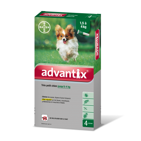 ADVANTIX très petit chien / 4 pipettes ADVANTIX très petit chien / 4 pipettes