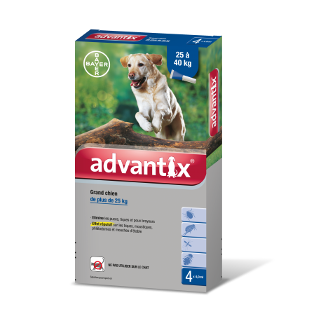 ADVANTIX grand chien / 4 pipettes ADVANTIX grand chien / 4 pipettes