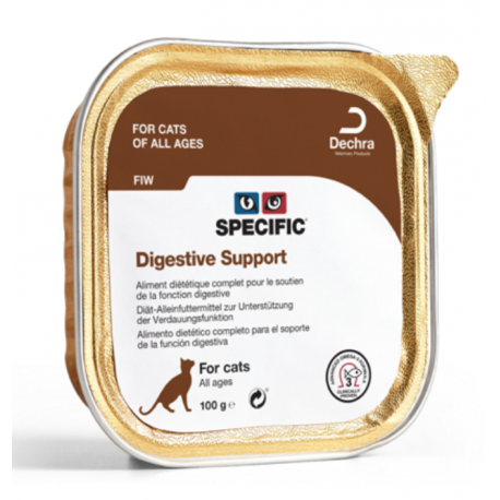 SPECIFIC Chat FIW Digestive Support : 7 barquettes de 100g SPECIFIC Chat FIW Digestive Support : 7 barquettes de 100g