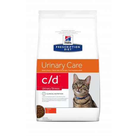 HILL'S PRESCRIPTION DIET CHAT C/D Urinary Stress au Poulet Sac de 4 kg HILL'S PRESCRIPTION DIET CHAT C/D Urinary Stress au Poulet Sac de 4 kg
