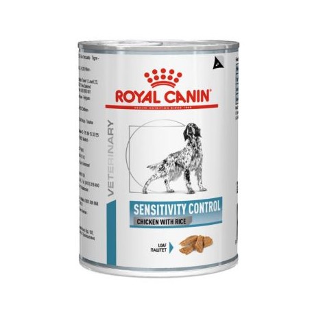 ROYAL CANIN Chien SENSITIVITY POULET - plateau de 12 boîtes de 420 g