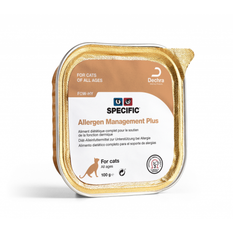 SPECIFIC Chat FOW-HY Allergen Management Plus- 7 barquettes de 100g SPECIFIC Chat FOW-HY Allergen Management Plus- 7 barquettes de 100g