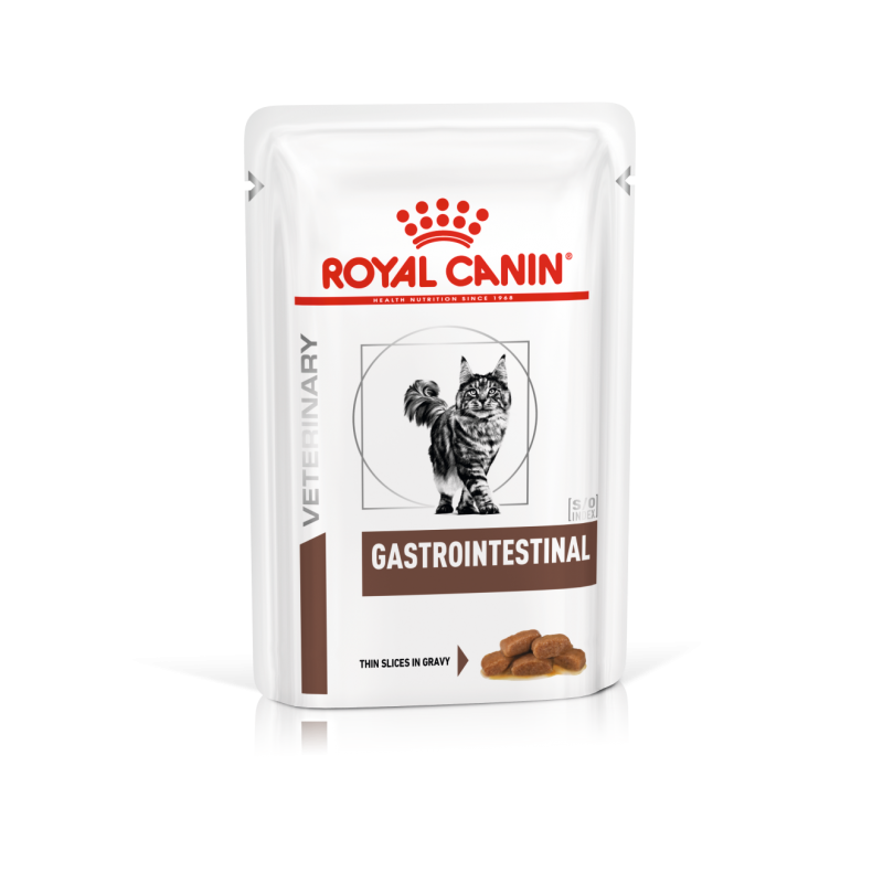 Royal Canin Veterinary Diet Gastrointestinal pour chat - Aliment humide en  sachet 4 x 12 x 85g